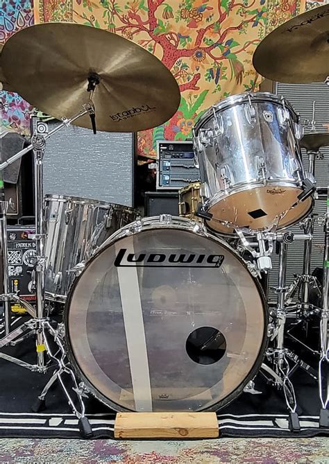 Ludwig Chrome Over Wood Late 70 S Mid 80 S Reverb