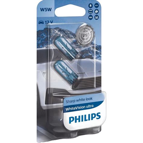 Set lámparas W5W Philips WhiteVision Ultra