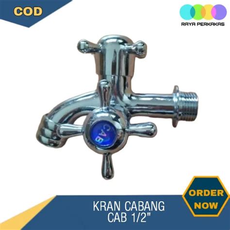 Kran Shower Kran Cabang Stainless CAB 1 2 inch Kran Baling Engkol ½