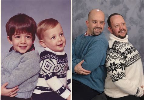 brothers recreate  childhood    surprise   mother