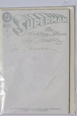 Comicsvalue Superman The Wedding Album Signed By Jurgens