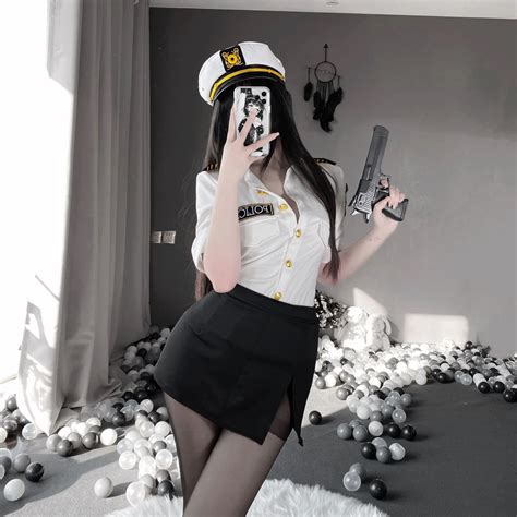Sexy Policewoman Cosplay Halloween Party Costume Hot Anime Dirty Cop Officer RolePlay Outfit