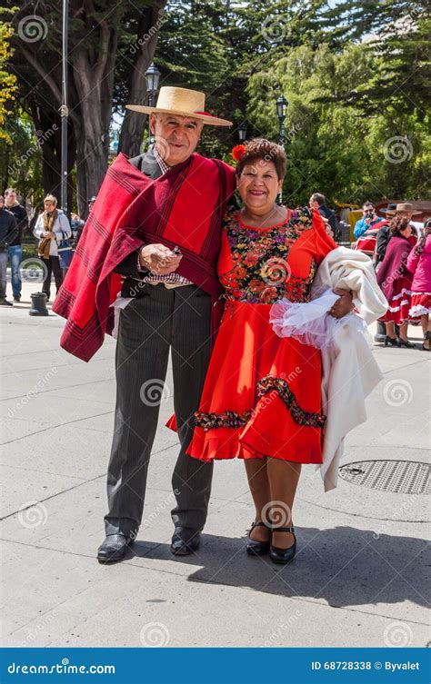 Man And Woman In Chilean Clothing Editorial Stock Photo Image Of