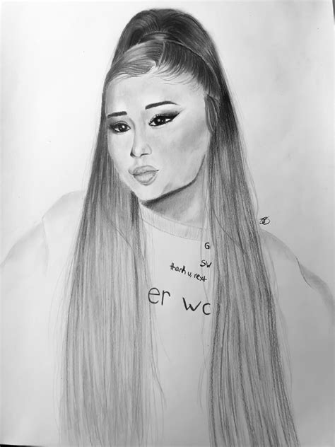 Graphite Ariana Grande Drawing