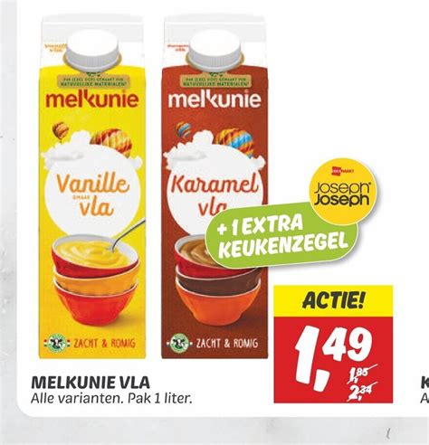 Melkunie Vla Alle Varianten Pak Liter Aanbieding Bij Dekamarkt