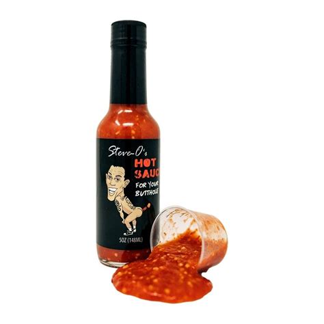 Amazon Steve O S Hot Sauce For Your Butthole Salsa Picante De Habanero Con Ajo 5 Onzas