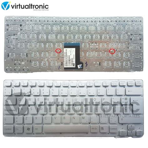 Teclado Sony Vaio Vpc Ca Vpcca Gris Plata Sin Marco Virtual Tronic