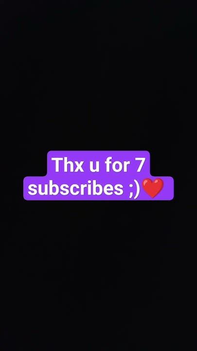 Thx U For 7 Subscribers 😭 😭 Youtube