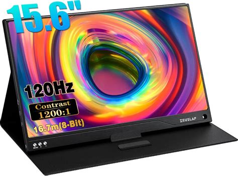 Amazon.com: ZEUSLAP Portable Monitor 15.6 Inch 1080P 120Hz FHD Travel ...