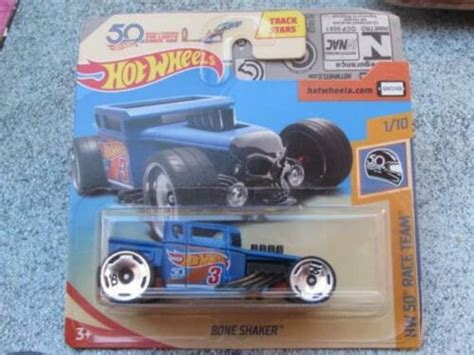Hot Wheels Bone Shaker Blue HW 50th Race Team Perfect Birthday Etsy