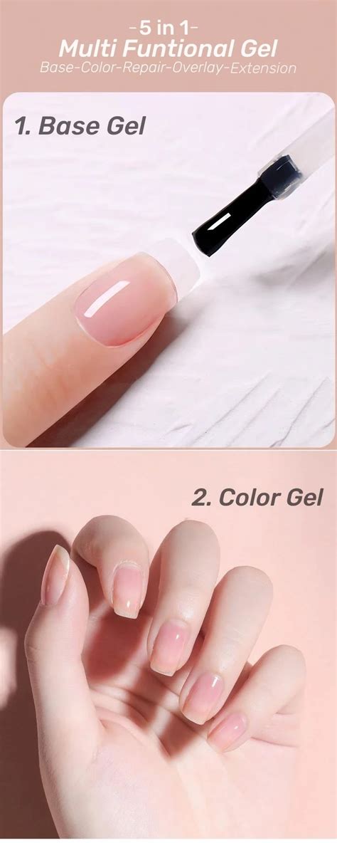 Mybeautynails Oem Private Label Hema Free Uv Gel Polish Set Uv Gel Nail Nude Pink Biab Gel