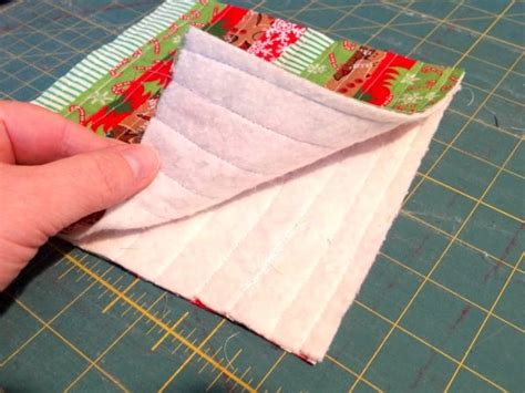 Quilt As You Go Hot Pad Pattern Raw Edge Technique Patchwork Posse