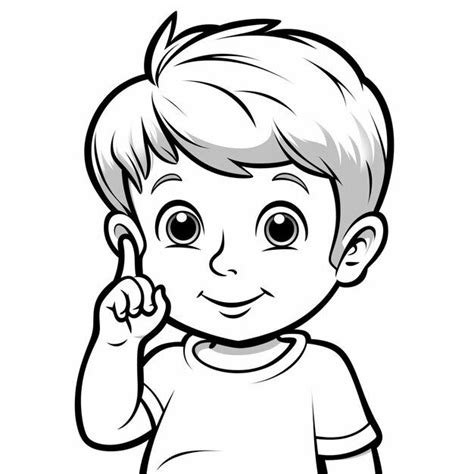 Nino Pensando Dibujo Para Colorear Vectors Photos And Psd Files Free