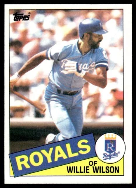 1985 TOPPS 617 Willie Wilson Kansas City Royals EUR 1 10 PicClick FR