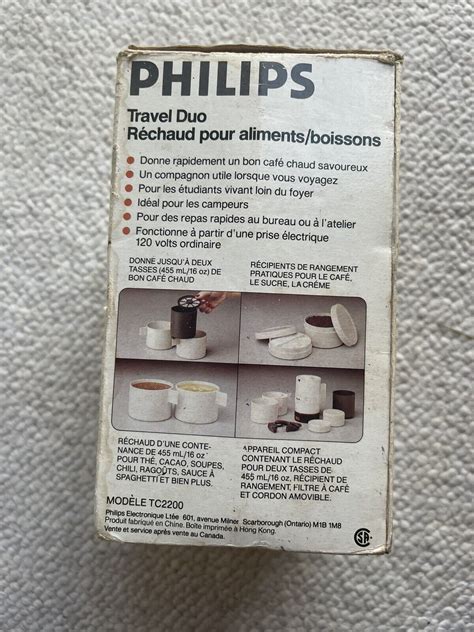 Phillips Travel Duo Coffee Maker Hot Food Beverage Model Tc2200 Ebay