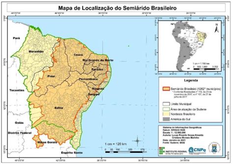 Semiárido Ou Semi Árido - Mapa com delimitação do Semiárido brasileiro. | Download Scientific Diagram