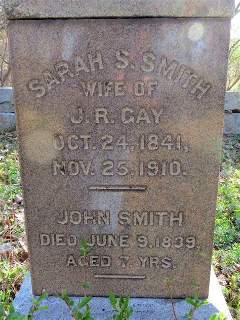 Sarah S Smith Gay Find A Grave Memorial