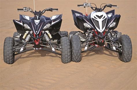 Shootout Yamaha Raptor 700 Vs Yfz450 Special Editions Utv Action