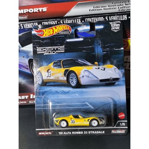 Jual Hot Wheels Exotic Envy 2022 Kuning 69 Alfa Romeo 33 Stradale HotWheels Premium Shopee