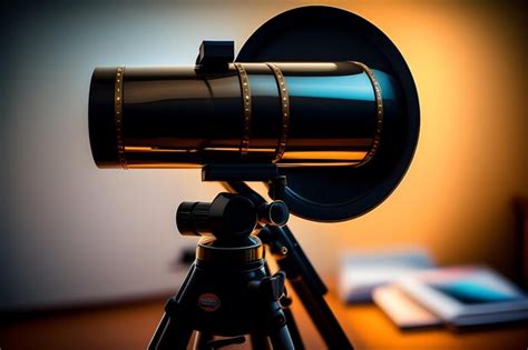 Premium AI Image Amateur Telescope In The Room Closeup