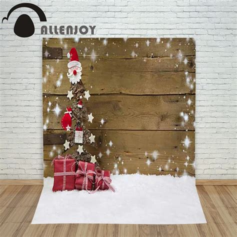 Allenjoy photography Background Christmas wooden Snowboard Santa Claus ...