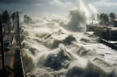 Premium AI Image | Destructive beauty hurricanes unleashed hurricane photo