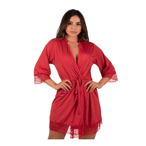 Robe Feminio Roby Roup O Feminino Sexy Lingerie Noite Mercadolivre