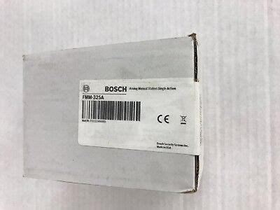 NEW BOSCH FMM 325A SINGLE ACTION PULL STATION W TERM BLOCK RED EBay