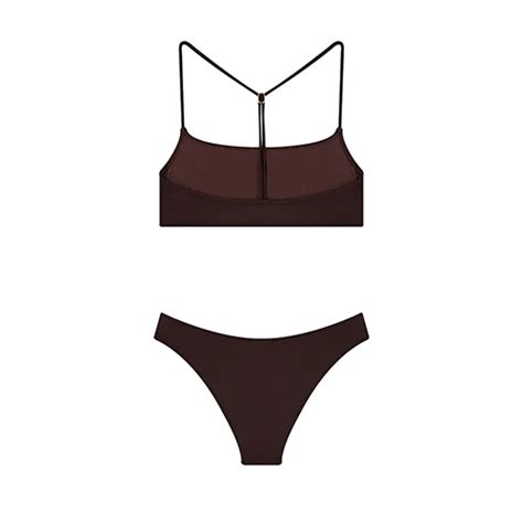Shikoo Swimwear Brown Valentina Athlete Bikini Set Hipicon