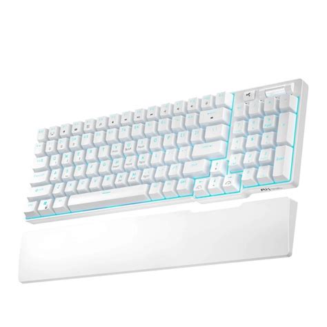 Royal Kludge Rk Wired Tri Mode Bluetooth Rgb Hot Swappable Mechanical Keyboard White Brown