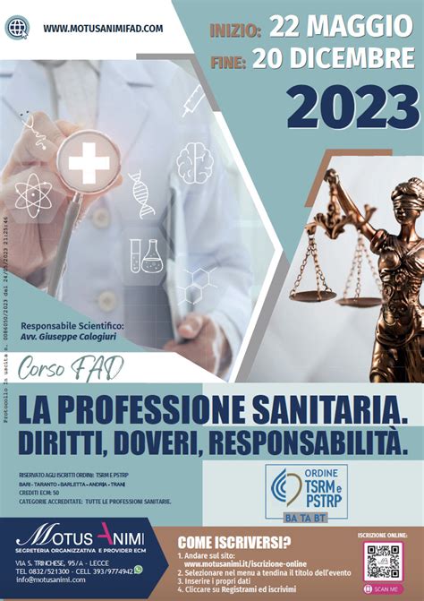 Corso FAD ECM Gratuito Organizzato Da Ordine TSRM E PSTRP BA TA BT