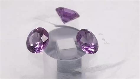 46 Round Cut Loose Synthetic Alexandrite Gem Stone Price Lab Purple