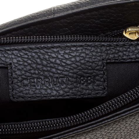 Cerruti 1881 Black Leather Shoulder Bag Cerruti | The Luxury Closet