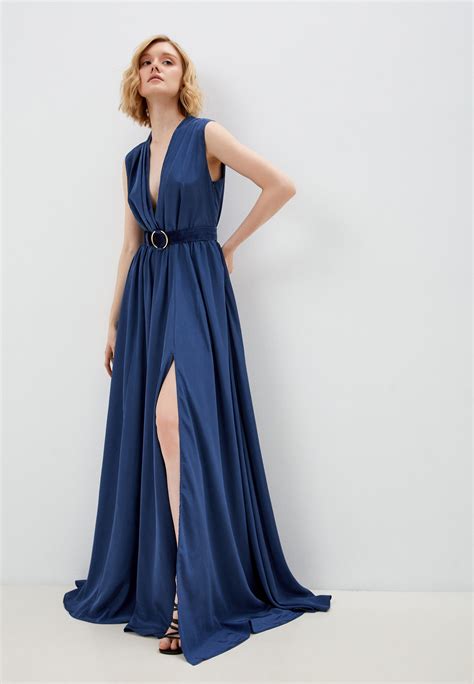 Платье Rich Naked Kelly Maxi Dress цвет синий MP XW K SA купить в интернет магазине Lamoda