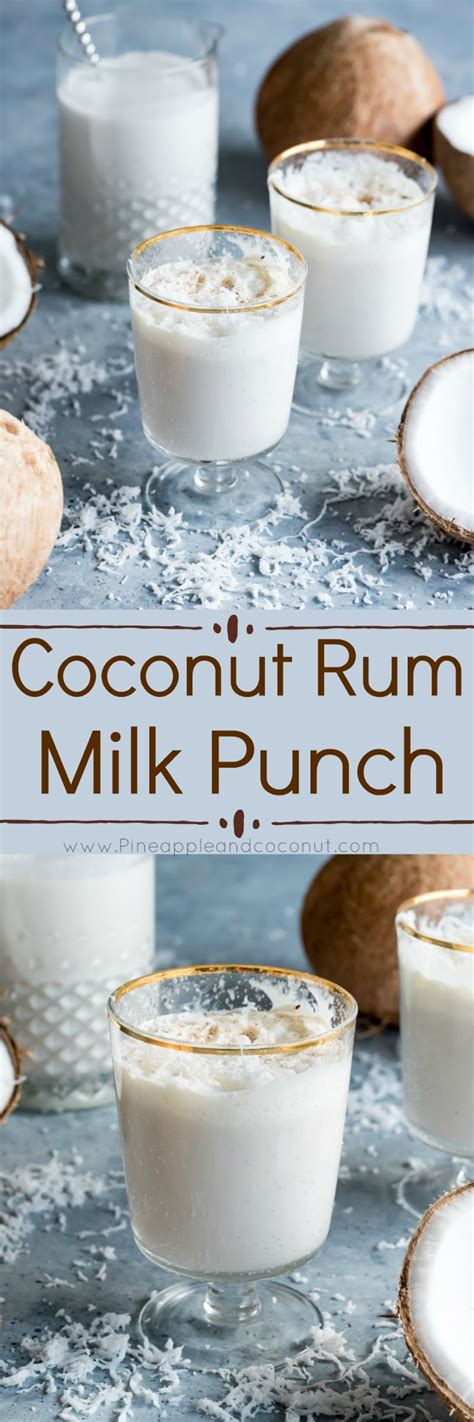 Coconut Rum Milk Punch Recipe Drinkmas