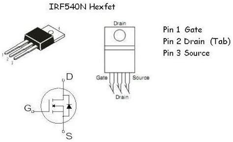 IRF540N MOSFET Pinout Datasheet Application Explained 48 OFF