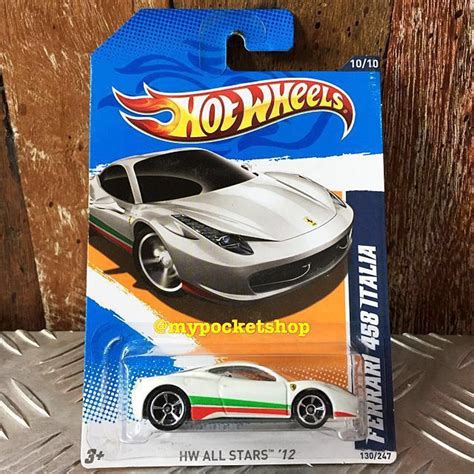Hot Wheels Ferrari Italia White Hobbies Toys Toys Games On Carousell