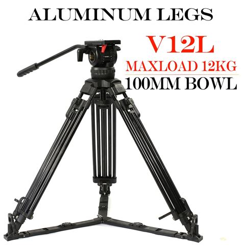 Teris V L Aliuminum Mm Bowl Dslr Video Camera Tripod Kit Payload