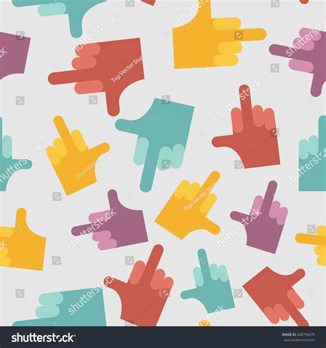 Fuck Seamless Pattern Background Hands Vector Stock Vector Royalty Free Shutterstock