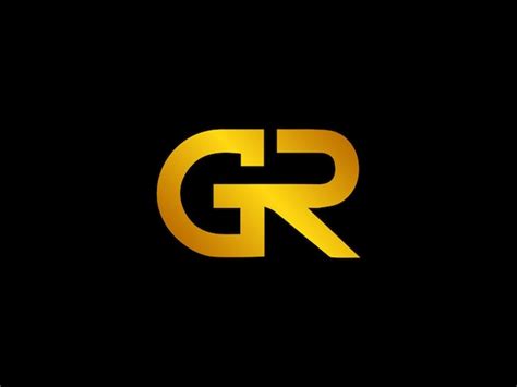 Gr-logo-design | Premium-Vektor