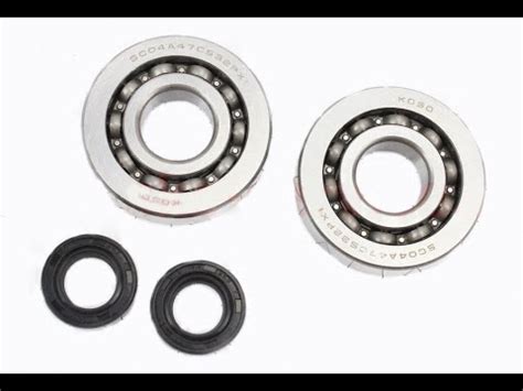 Подшипники и сальники коленвала Хонда ДИО 27 - YouTube