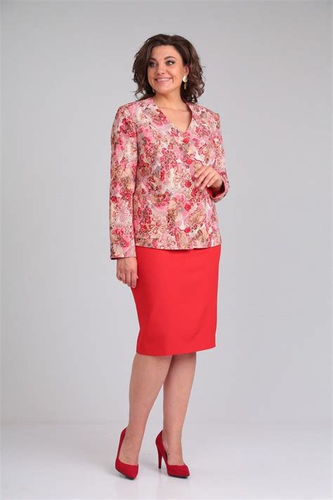 Mubliz 069 красный | Женский костюм Mubliz купить за 4942₽