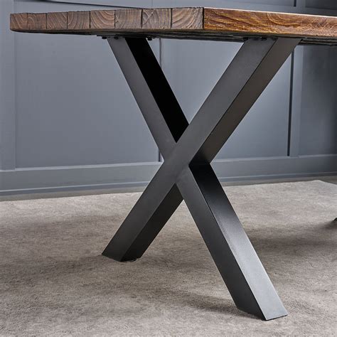 X Shaped Metal Table Legs