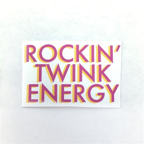 Rockin Twink Energy Gay Queer LGBTQIA Pride Stickers Magnets Etsy