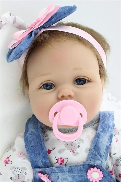 HRYEOY Poupée Bébé Reborn Fille Réaliste Belle Lifelike Mignon Silicone