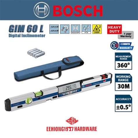 BOSCH GIM 60 L PROFESSIONAL DIGITAL INCLINOMETER GIM60L Digital Level