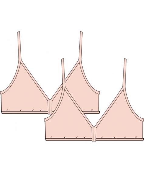 Pack Dos Tops Chica Liso Nude CALAMARO BABY