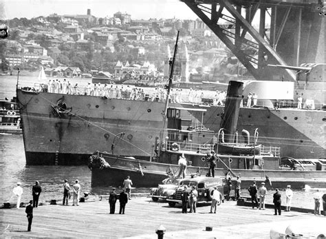 Hmas Sydney Moored At East Circular Quay