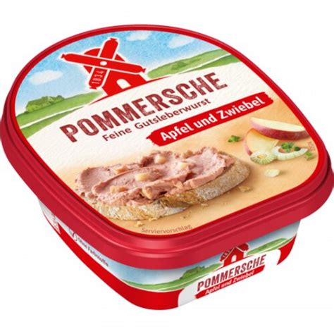 Pommersche Gutsleberwurst Mit Apfel Und Zwiebel G Lebensmittel V