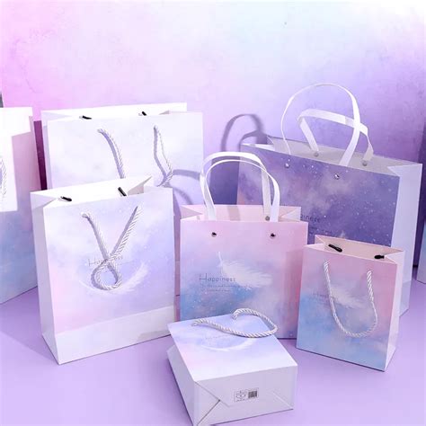 Custom Uniquecolour Printing Commercial Luxury Shopping Gift Paper Bag